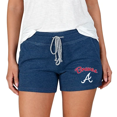 Women's Concepts Sport Navy Atlanta Braves Mainstream Terry Shorts