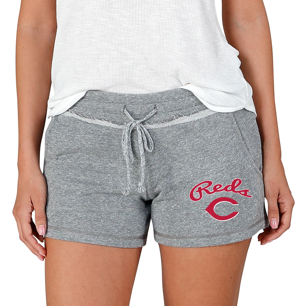 Women's Concepts Sport Gray Cincinnati Reds Mainstream Terry Shorts