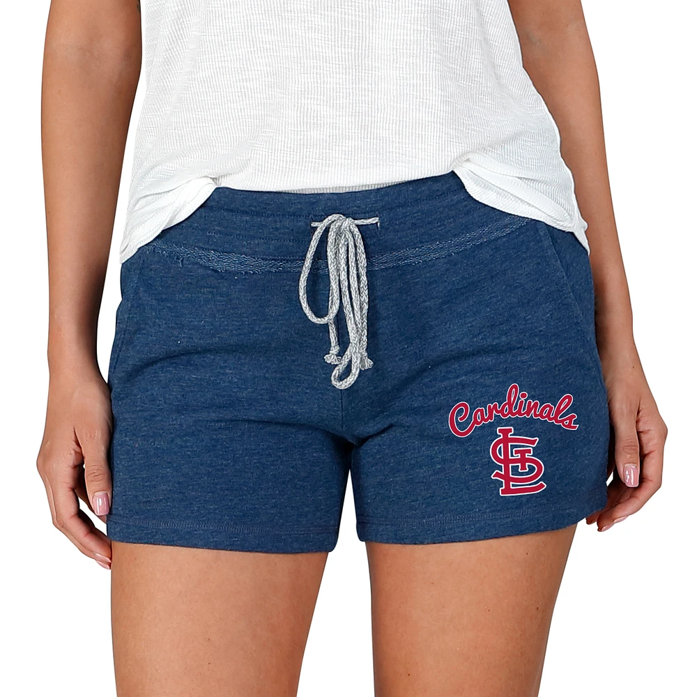 Women's Concepts Sport Navy St. Louis Cardinals Mainstream Terry Shorts
