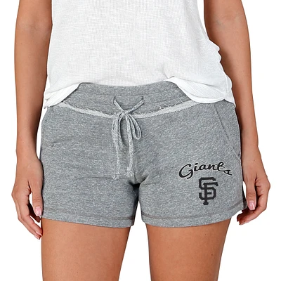 Women's Concepts Sport Gray San Francisco Giants Mainstream Terry Shorts