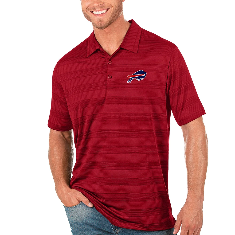 Men's Antigua Red Buffalo Bills Compass Polo