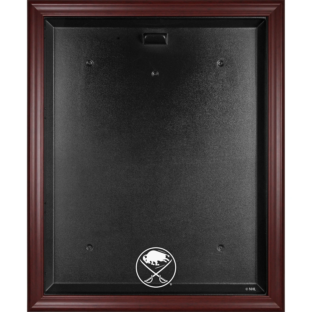 Buffalo Sabres Mahogany Framed (2020-Present) Logo Jersey Display Case