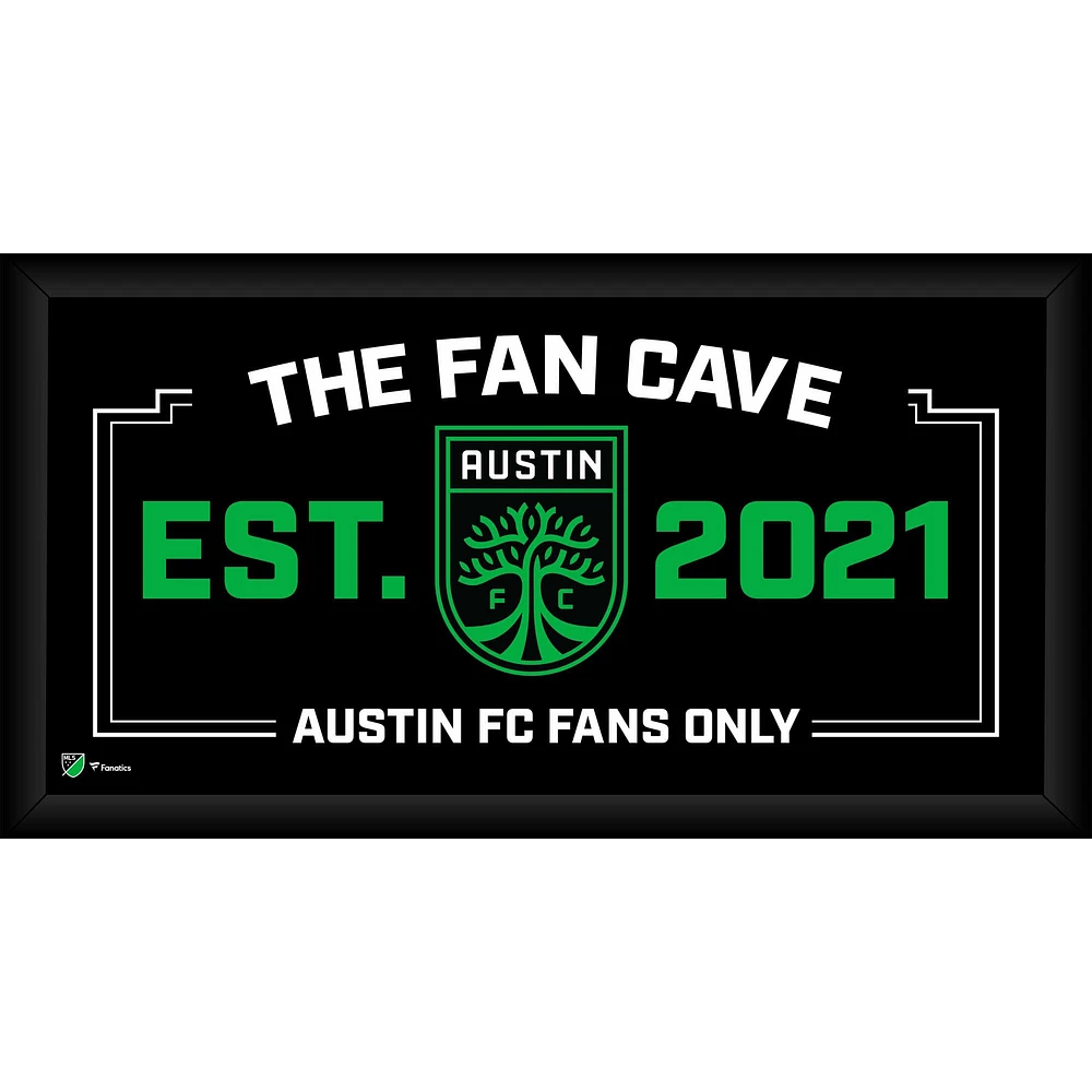Austin FC Framed 10" x 20" Fan Cave Collage