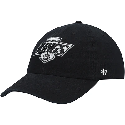 Men's '47 Black Los Angeles Kings Team Clean Up Adjustable Hat
