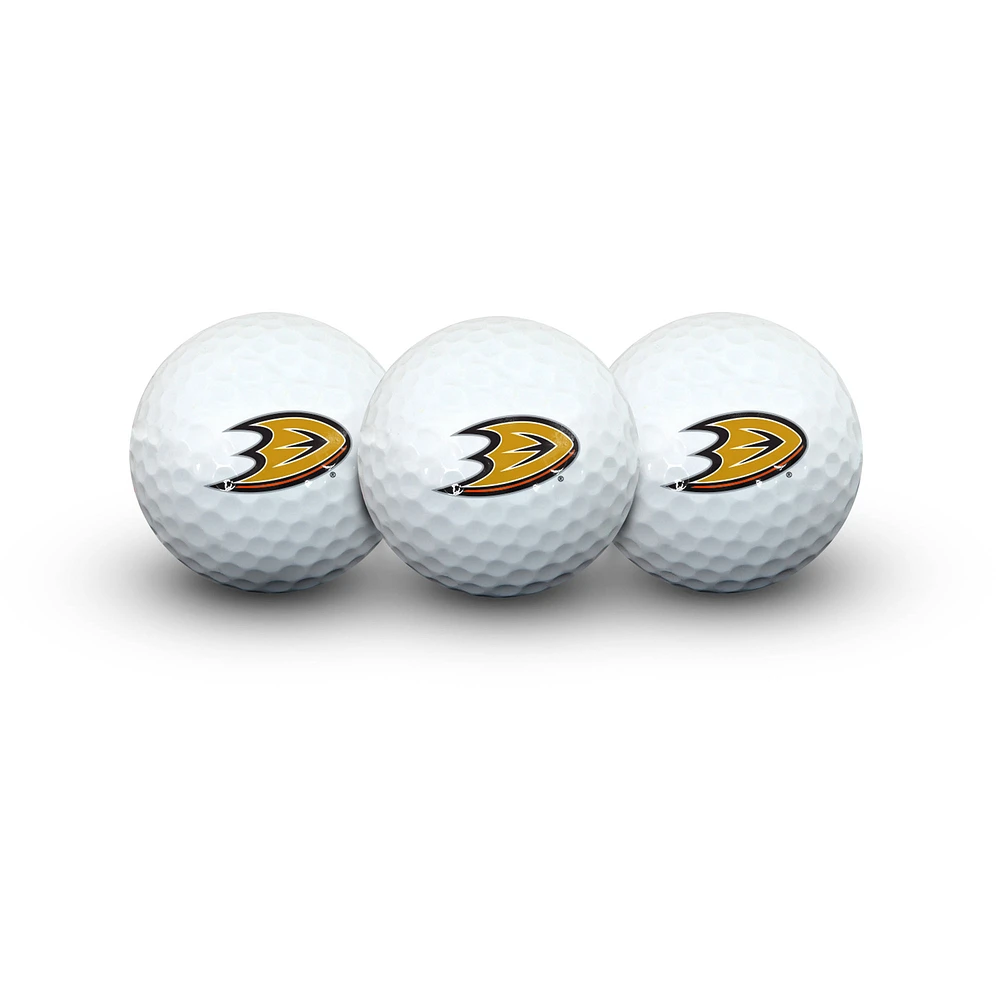 WinCraft Anaheim Ducks 3 Golf Balls In Clamshell