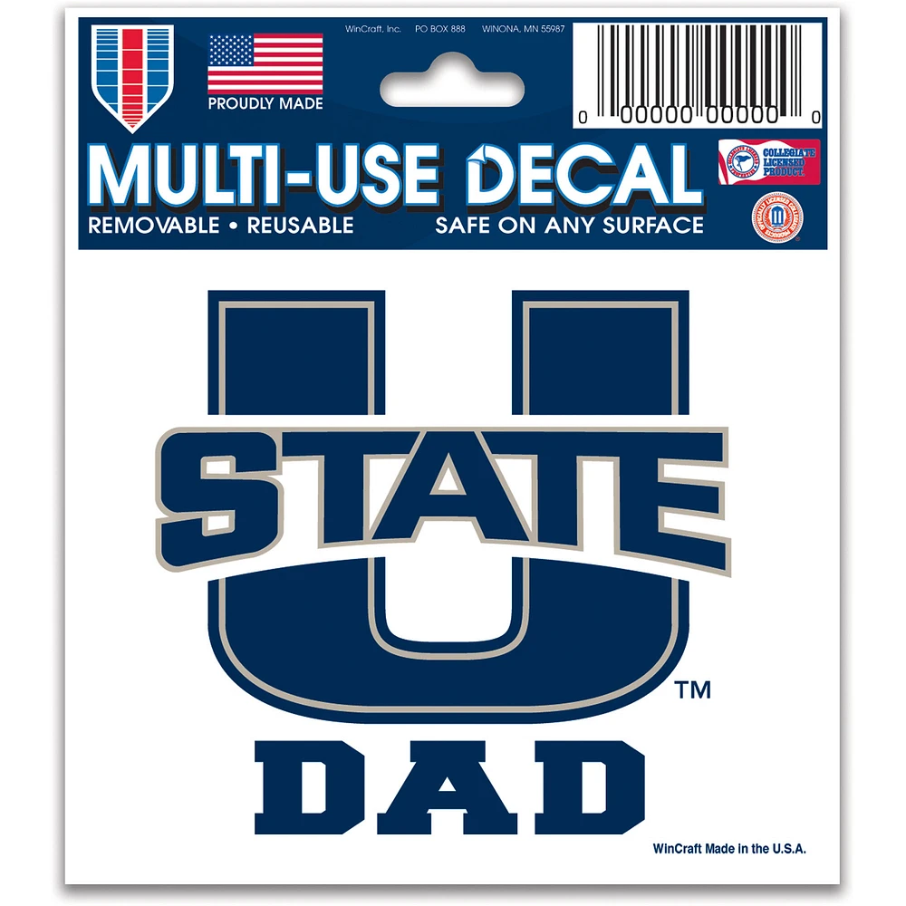 WinCraft Utah State Aggies 3'' x 4'' Team Multi Use Decal