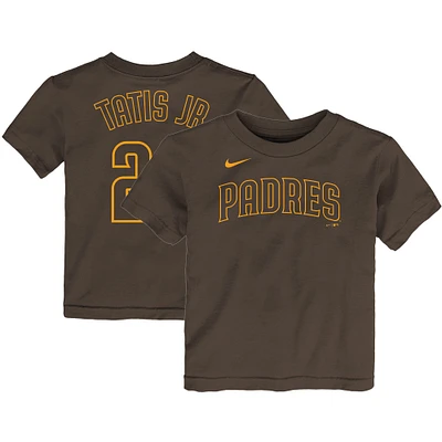Toddler Fernando Tatis Jr. Brown San Diego Padres Player Name & Number T-Shirt