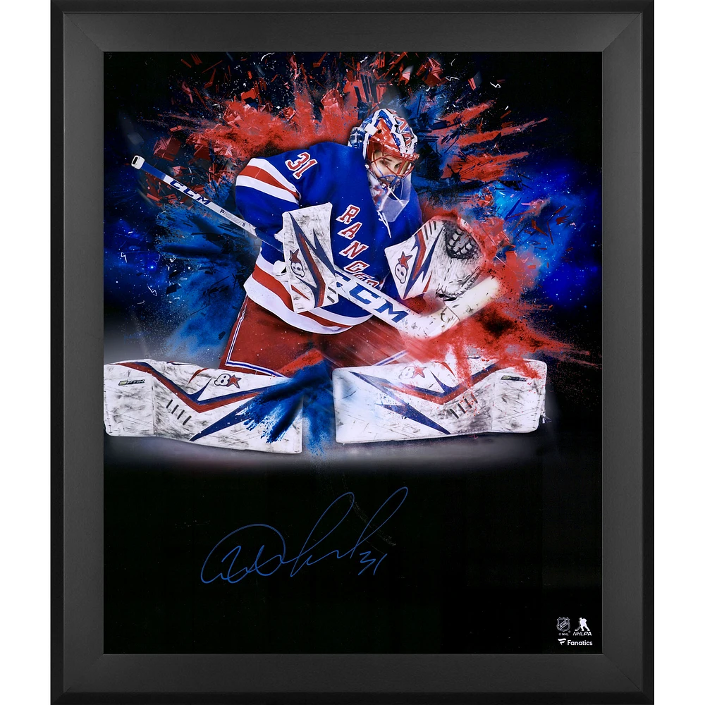 Igor Shesterkin New York Rangers Framed Autographed 20" x 24" In Focus Photograph