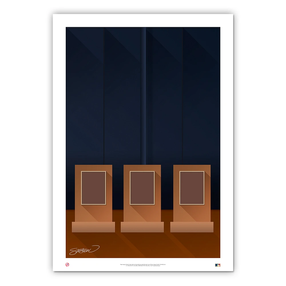 New York Yankees 24'' x 36'' Minimalist Yankee Stadium Fine Art Print