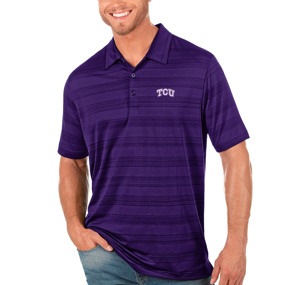 Men's Antigua Purple TCU Horned Frogs Compass Polo