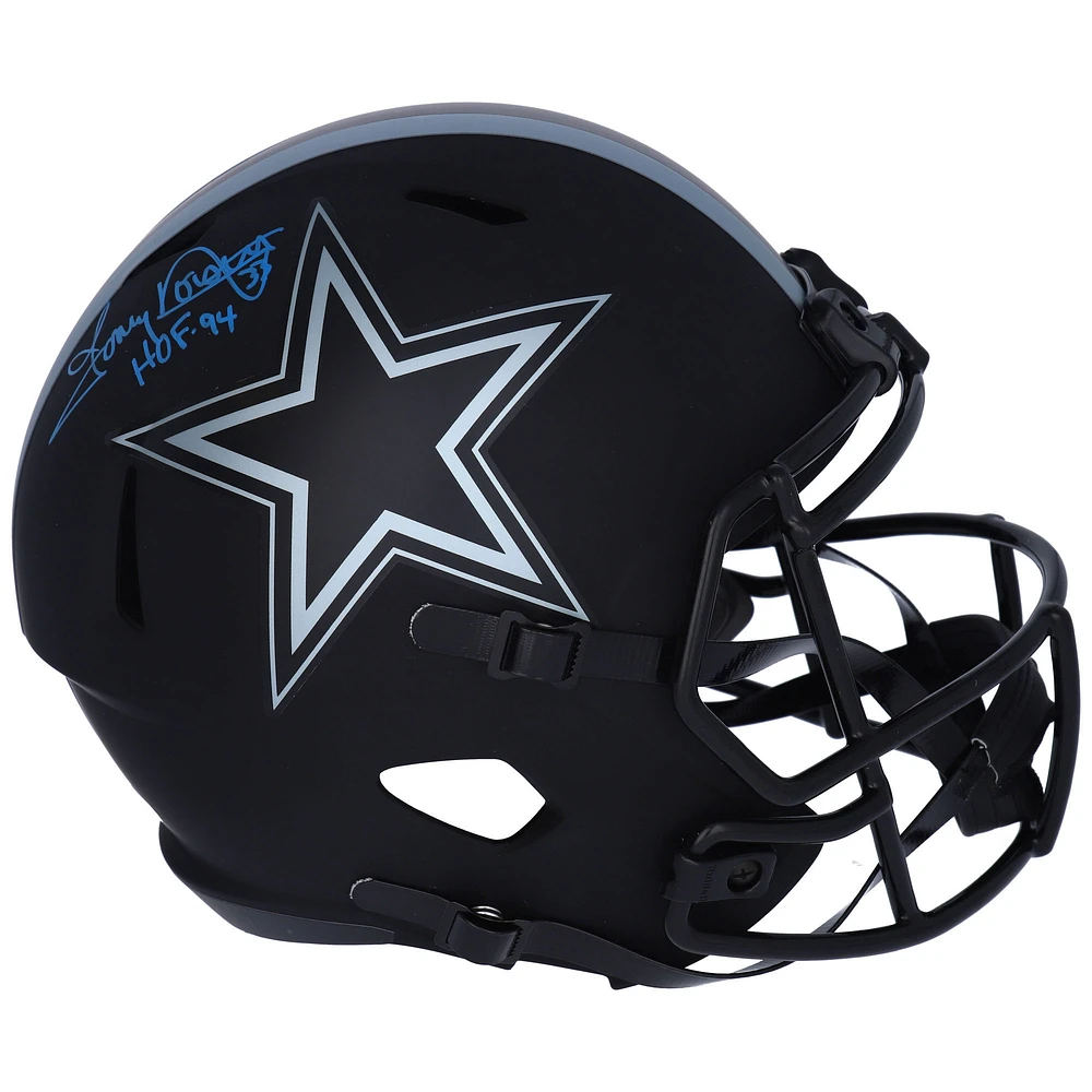 Tony Dorsett Dallas Cowboys Autographed Riddell Eclipse Alternate Speed Replica Helmet with "HOF 94" Inscription