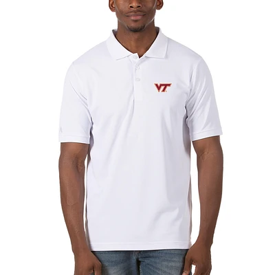 Men's Antigua White Virginia Tech Hokies Team Legacy Pique Polo