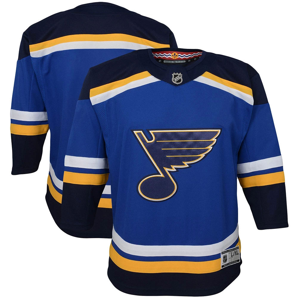 Youth Blue St. Louis Blues Home - Premier Jersey