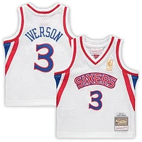 Infant Mitchell & Ness Allen Iverson White Philadelphia 76ers 1996/97 Hardwood Classics Retired Player Jersey
