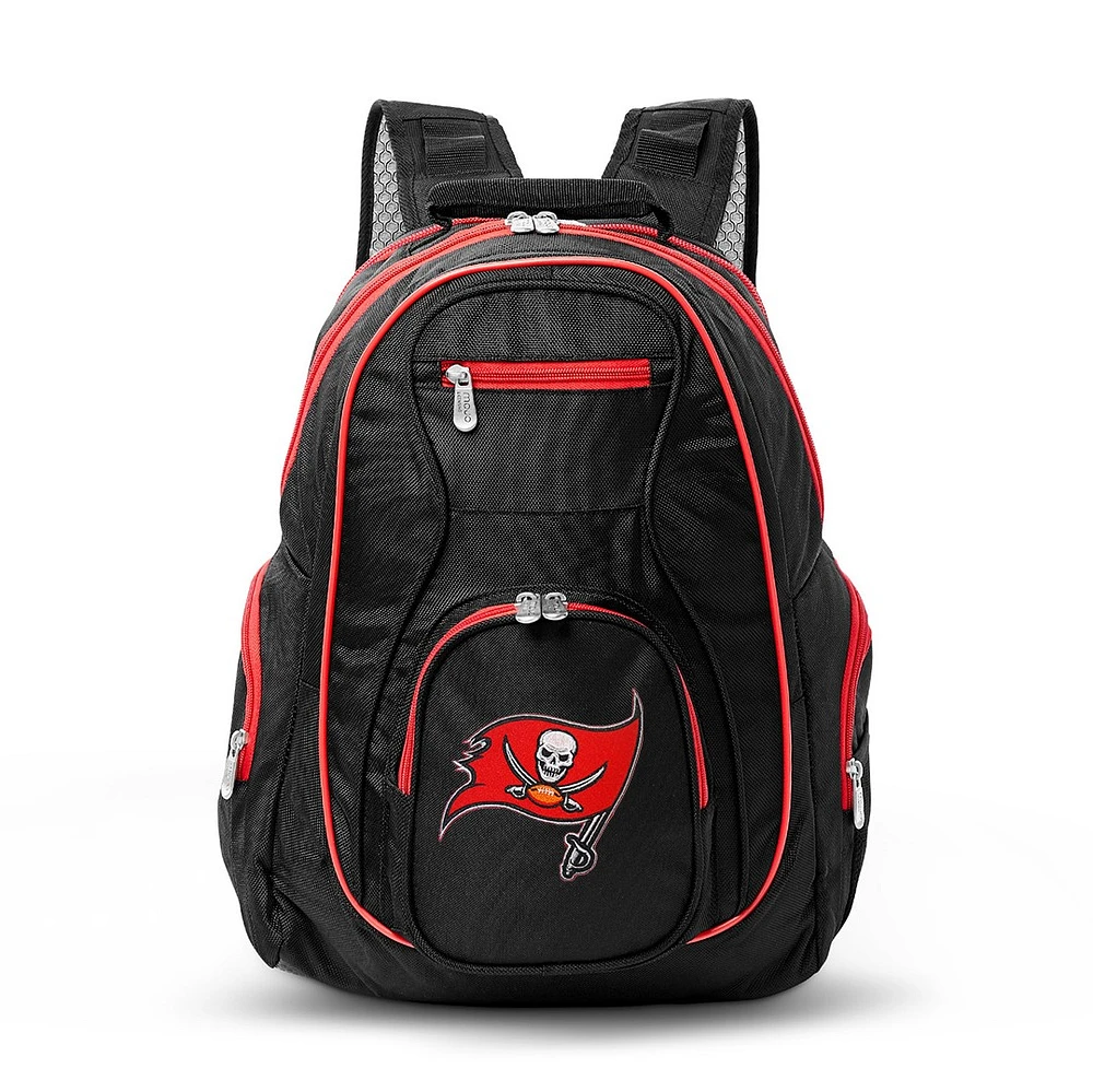 MOJO Black/Red Tampa Bay Buccaneers Premium Color Trim Backpack