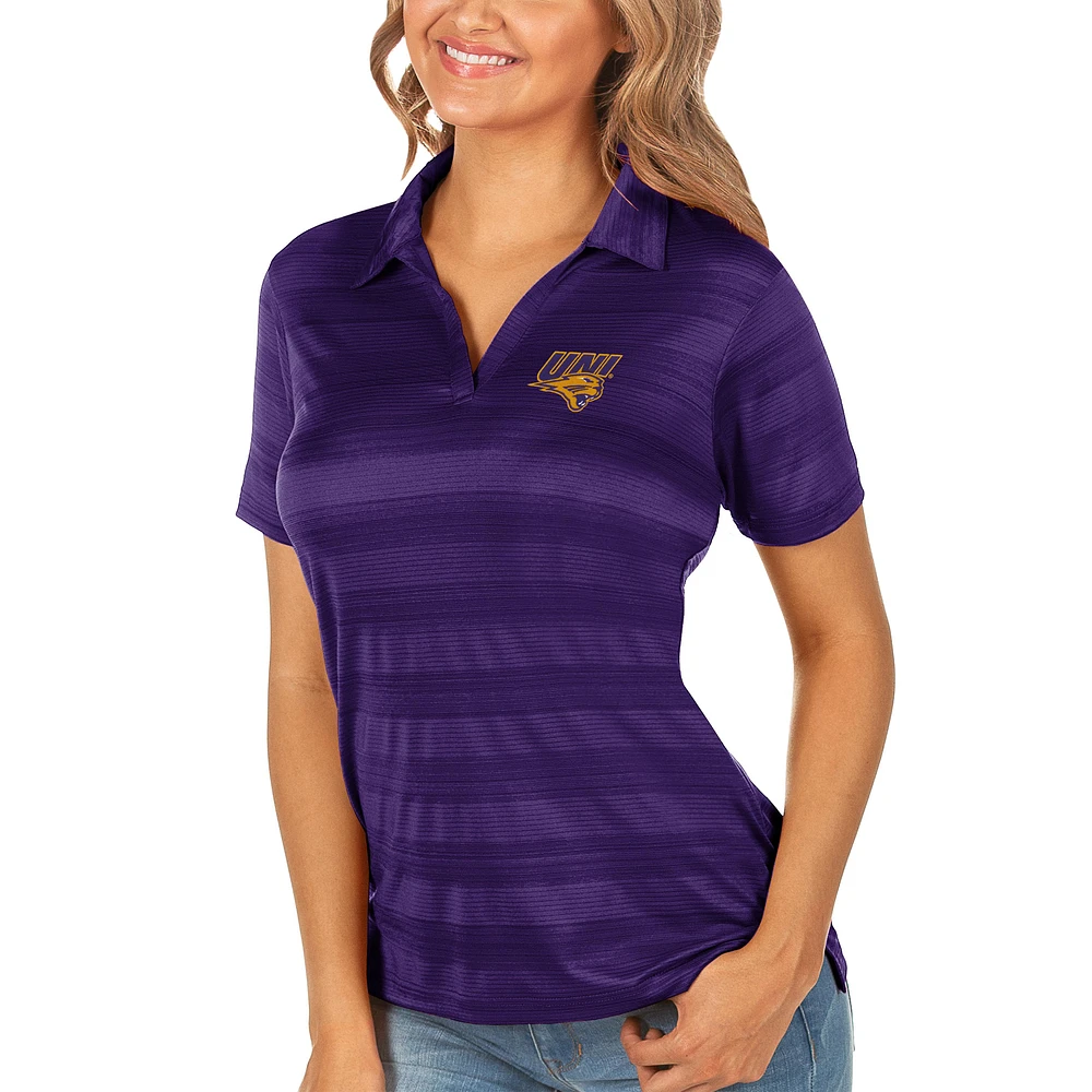 Women's Antigua Purple Northern Iowa Panthers Compass Polo