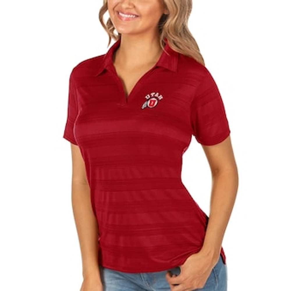 Women's Antigua Red Utah Utes Compass Polo