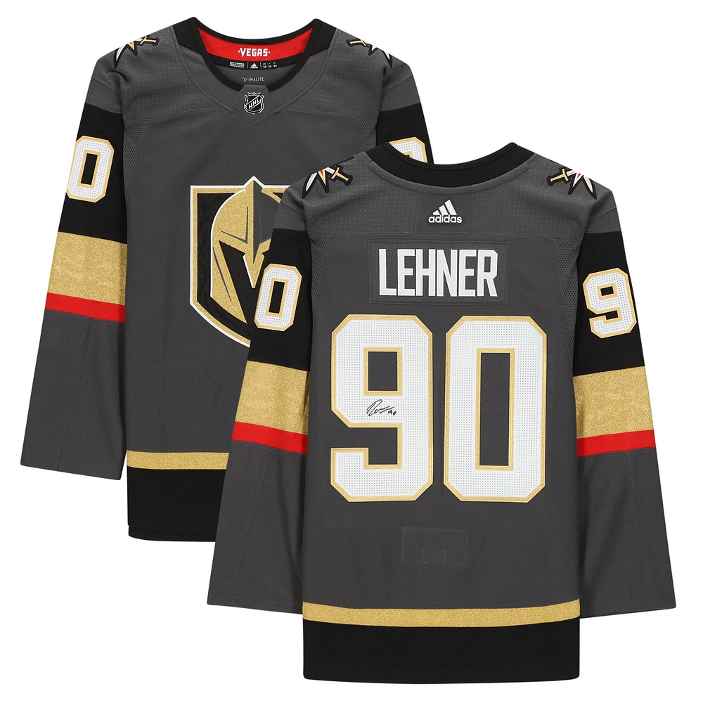 Robin Lehner Vegas Golden Knights Autographed Black Adidas Authentic Jersey