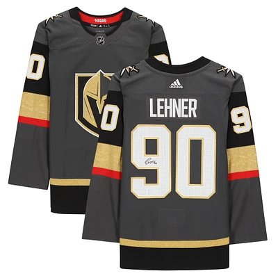 Robin Lehner Vegas Golden Knights Autographed Black Adidas Authentic Jersey