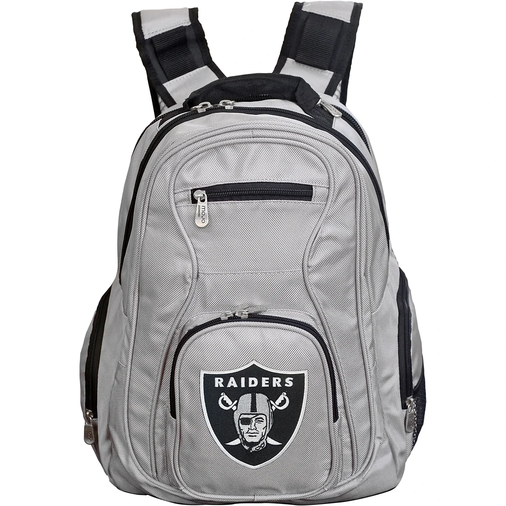 MOJO Gray Las Vegas Raiders Premium Laptop Backpack