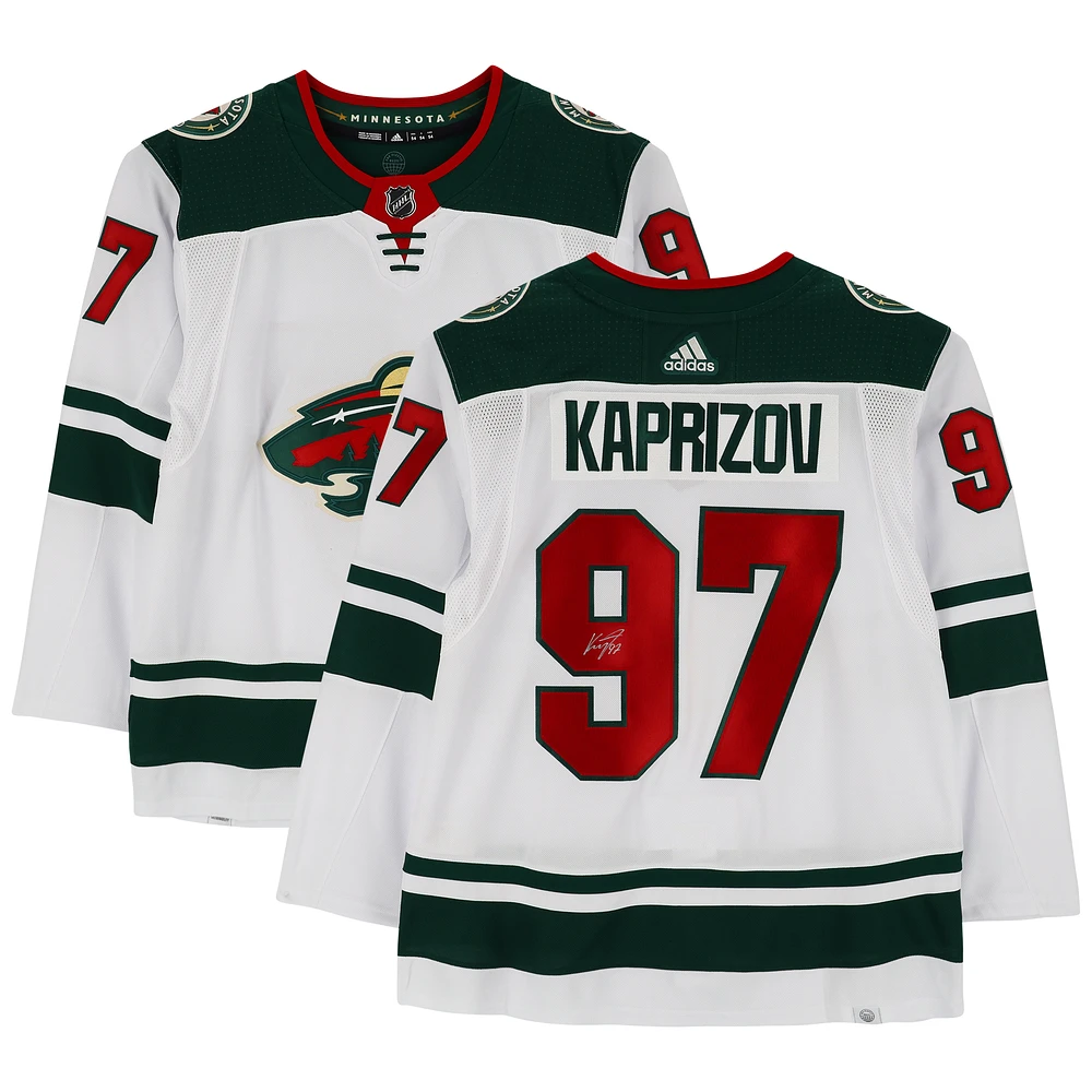Kirill Kaprizov Minnesota Wild Autographed White Adidas Authentic Jersey