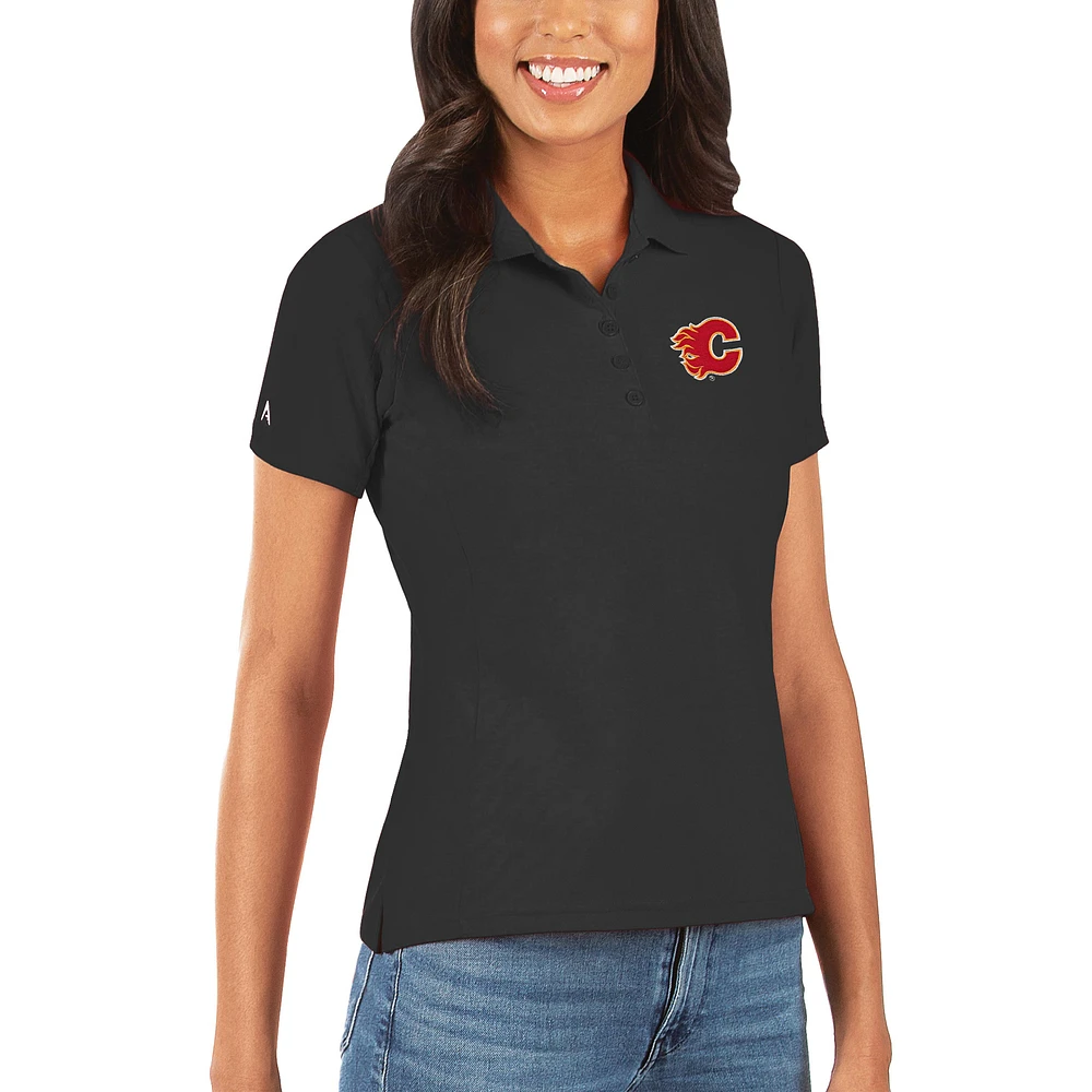 Women's Antigua Calgary Flames Legacy Pique Polo