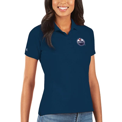 Women's Antigua Navy Edmonton Oilers Legacy Pique Polo