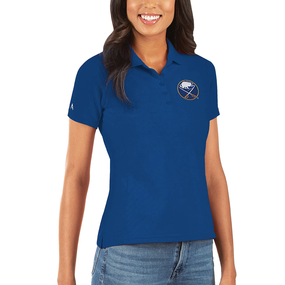 Women's Antigua Royal Buffalo Sabres Legacy Pique Polo