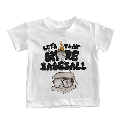Toddler Tiny Turnip White Chicago Sox S'mores T-Shirt