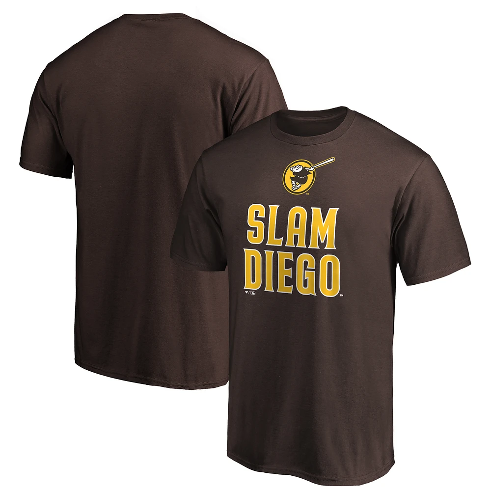 Men's Brown San Diego Padres Slam T-Shirt