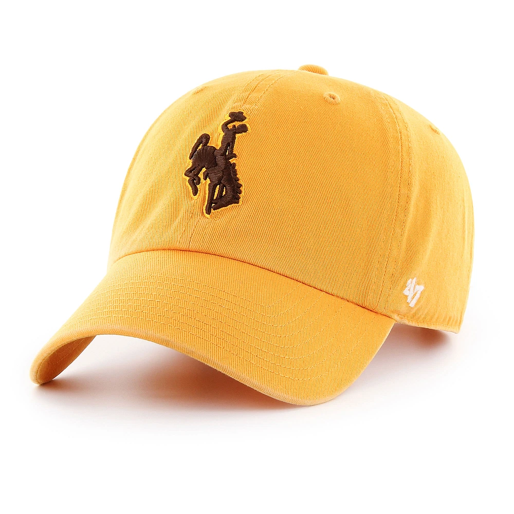 Men's '47 Gold Wyoming Cowboys Clean Up Adjustable Hat