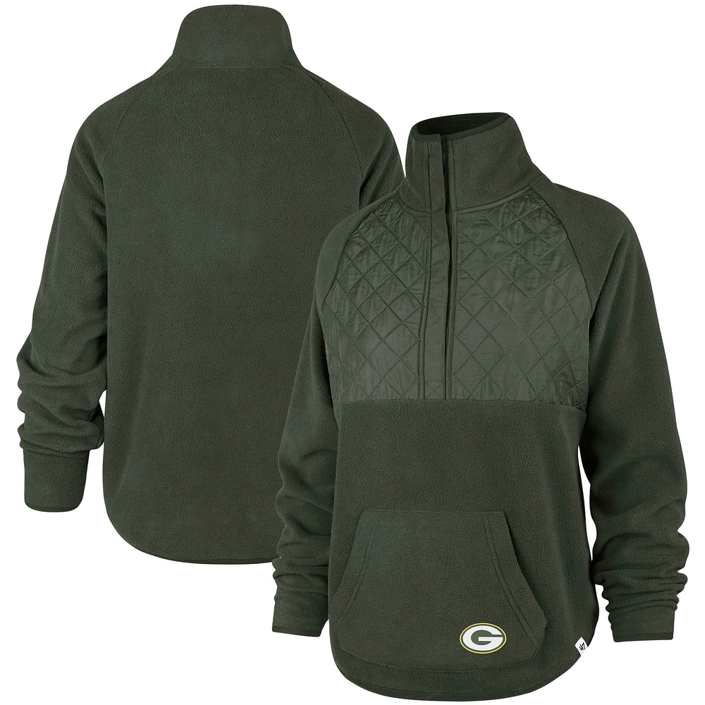 Women's '47 Green Green Bay Packers Vail Half-Zip Pullover