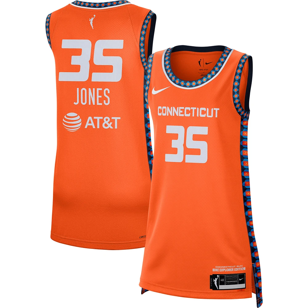 Unisex Nike Jonquel Jones Orange Connecticut Sun Explorer Edition Victory Jersey