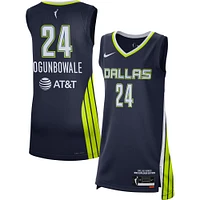 Unisex Nike Arike Ogunbowale Navy Dallas Wings Explorer Edition Victory Jersey