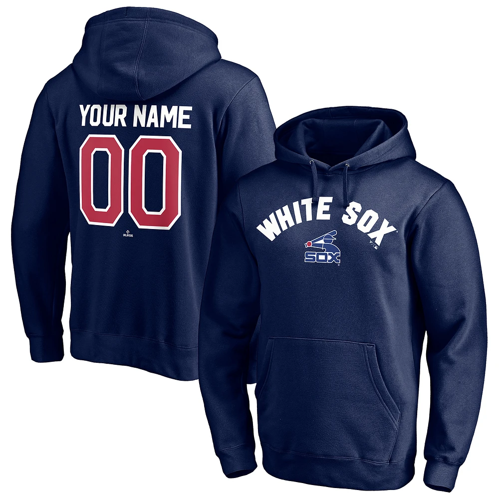 Men's Navy Chicago White Sox Cooperstown Winning Streak Personalized Name & Number Pullover Hoodie