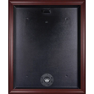 Charlotte FC Mahogany Framed Team Logo Jersey Display Case