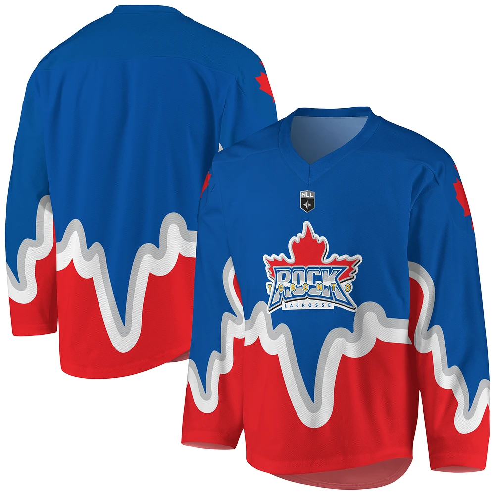 Men's Royal/Red Toronto Rock Replica Jersey