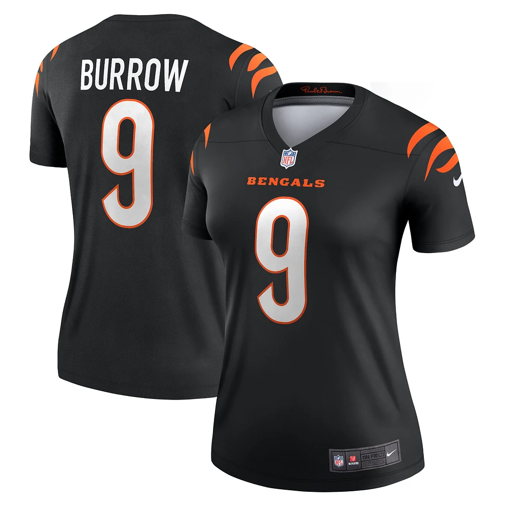 Women's Nike Joe Burrow Black Cincinnati Bengals Legend Player Performance Top