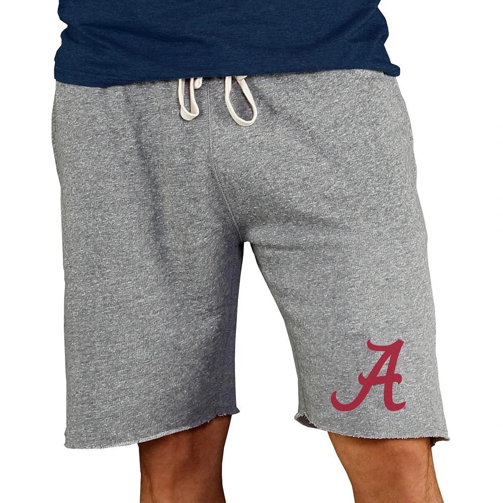 Men's Concepts Sport Gray Alabama Crimson Tide Mainstream Terry Shorts