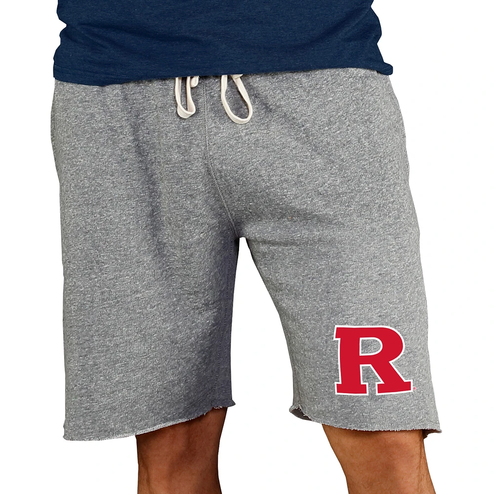 Men's Concepts Sport Gray Rutgers Scarlet Knights Mainstream Terry Shorts