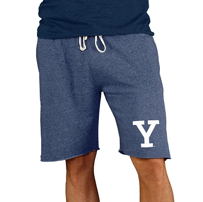 Men's Concepts Sport Navy Yale Bulldogs Mainstream Terry Shorts