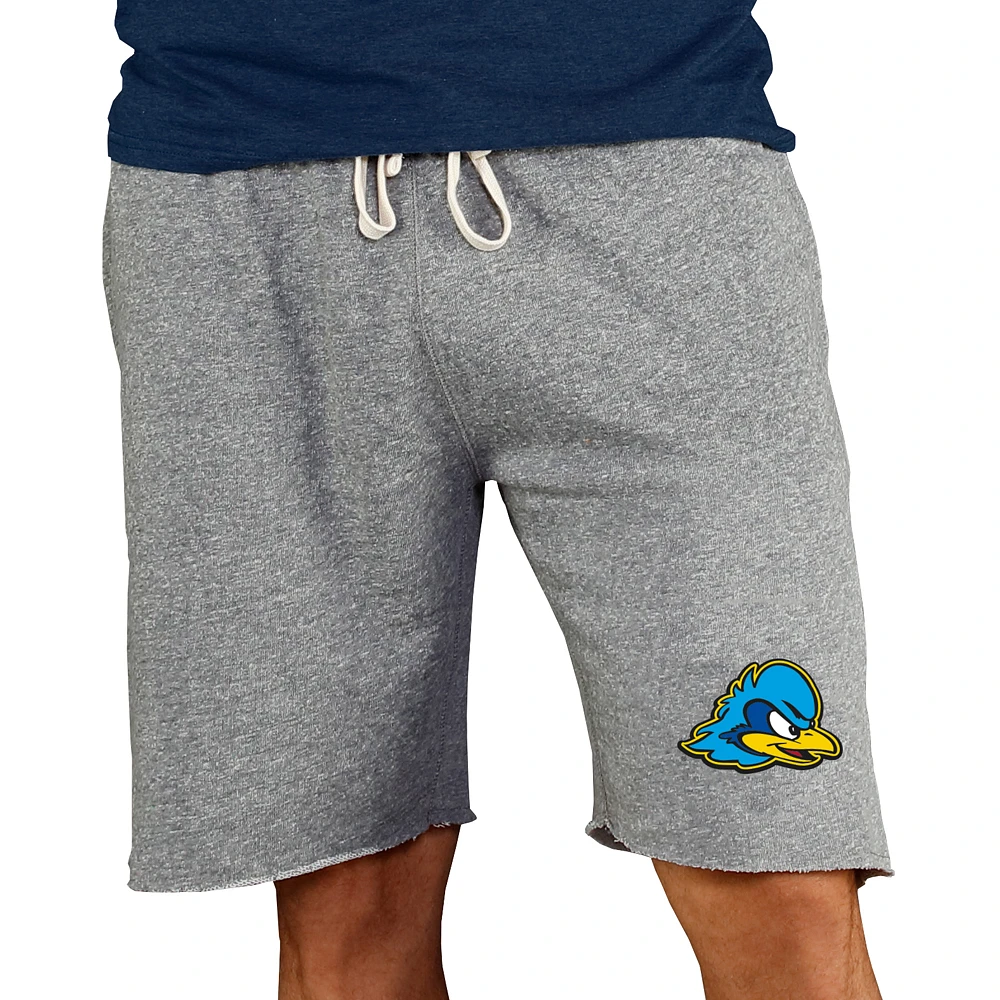 Men's Concepts Sport Gray Delaware Fightin' Blue Hens Mainstream Terry Shorts