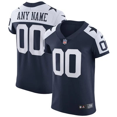 Men's Nike Navy Dallas Cowboys Alternate Vapor Elite Custom Jersey