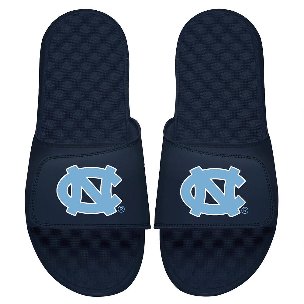 Youth ISlide Navy North Carolina Tar Heels Primary Logo Slide Sandals