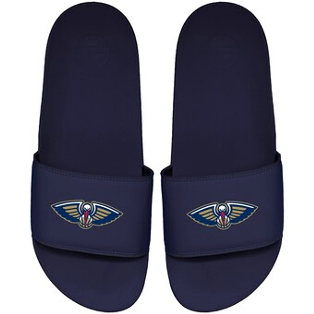 Men's ISlide Navy New Orleans Pelicans Primary Motto Slide Sandals