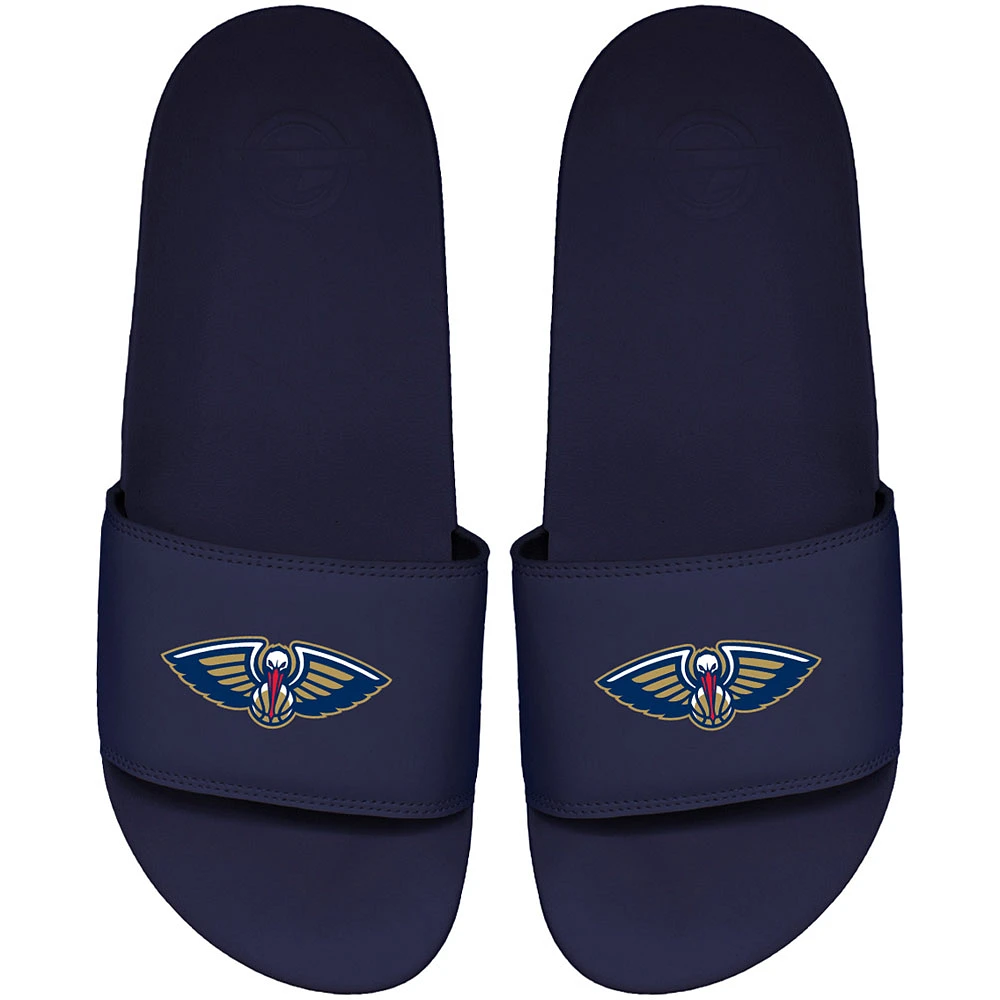 Men's ISlide Navy New Orleans Pelicans Primary Motto Slide Sandals