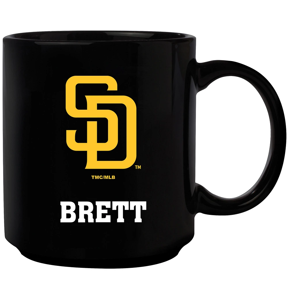 Black San Diego Padres 11oz. Personalized Mug