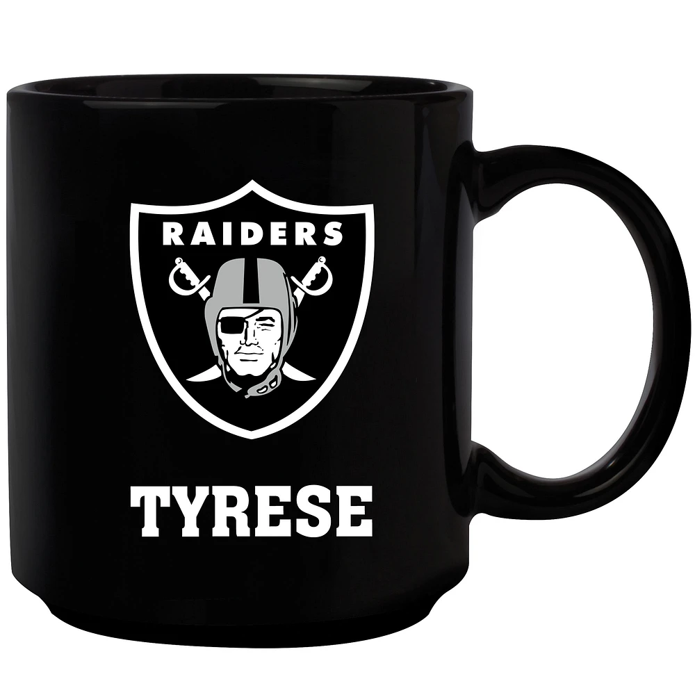 Black Las Vegas Raiders 11oz. Personalized Mug