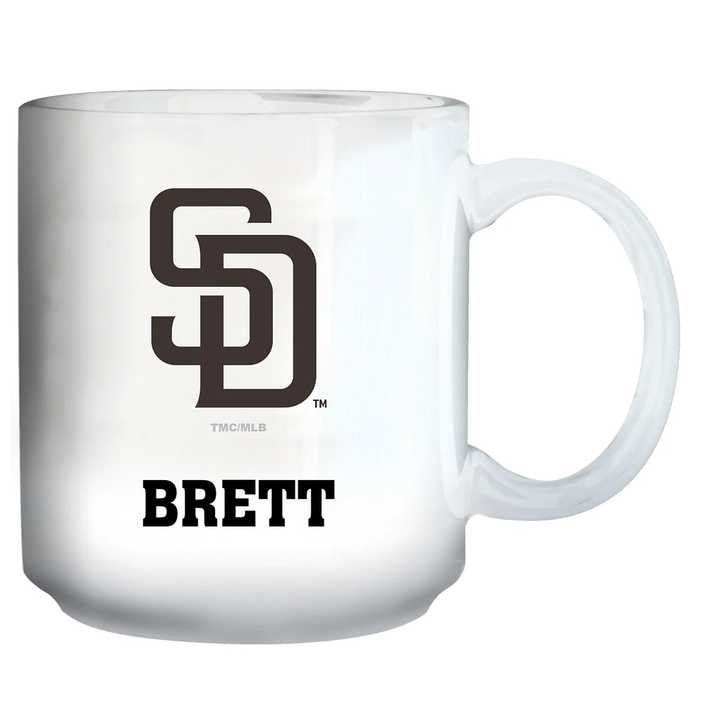 White San Diego Padres 11oz. Personalized Mug