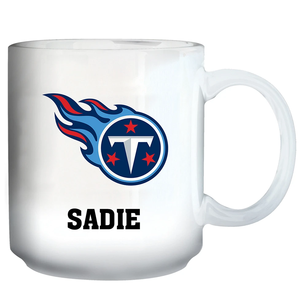 White Tennessee Titans 11oz. Personalized Mug